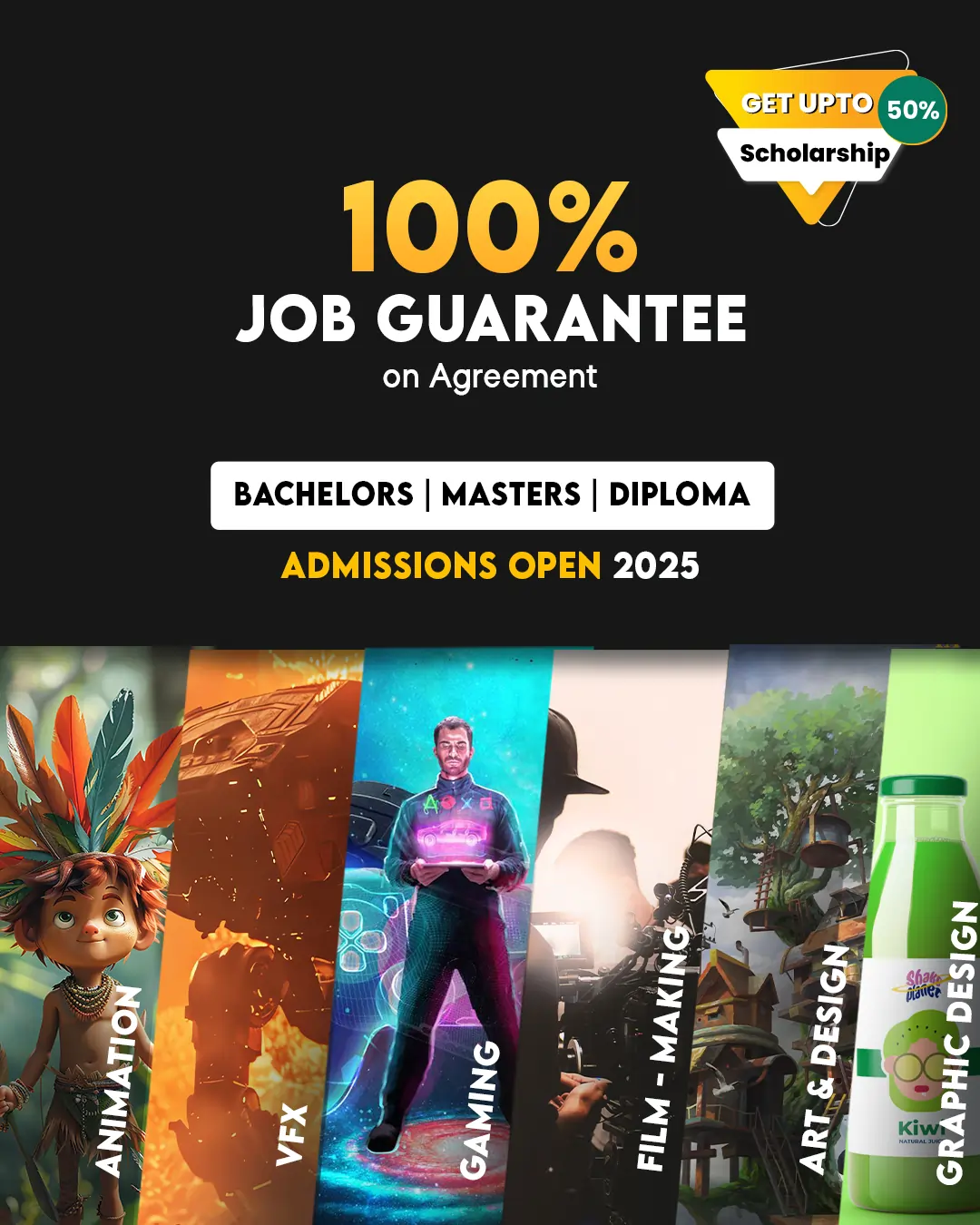 100% Job Guarantee on agreement